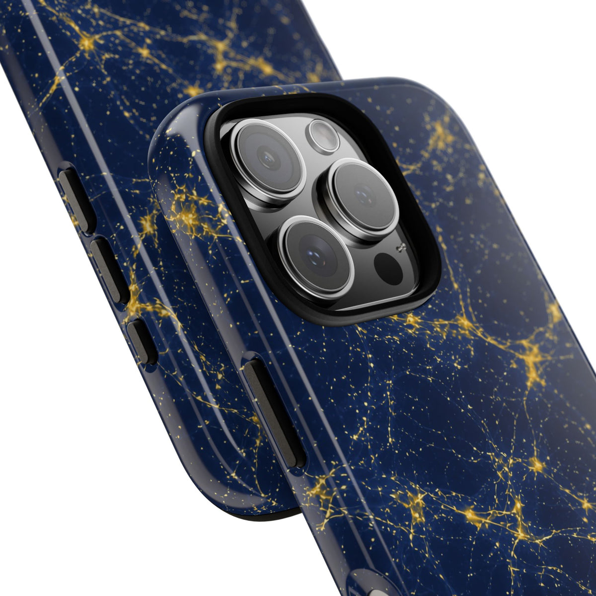 Neon Mycelium - Mustard Navy Phone Case
