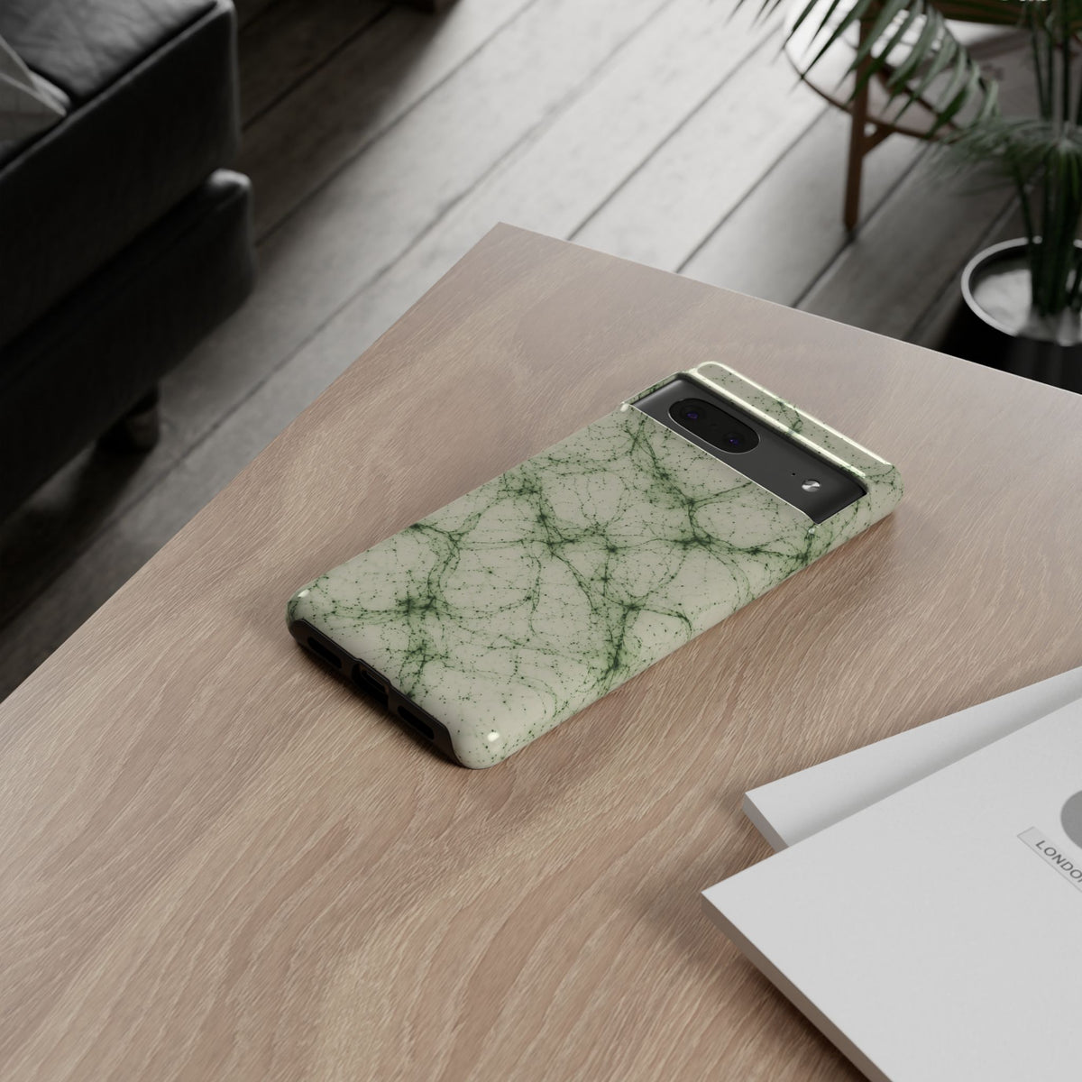 Neon Mycelium - Matcha Latte Phone Case