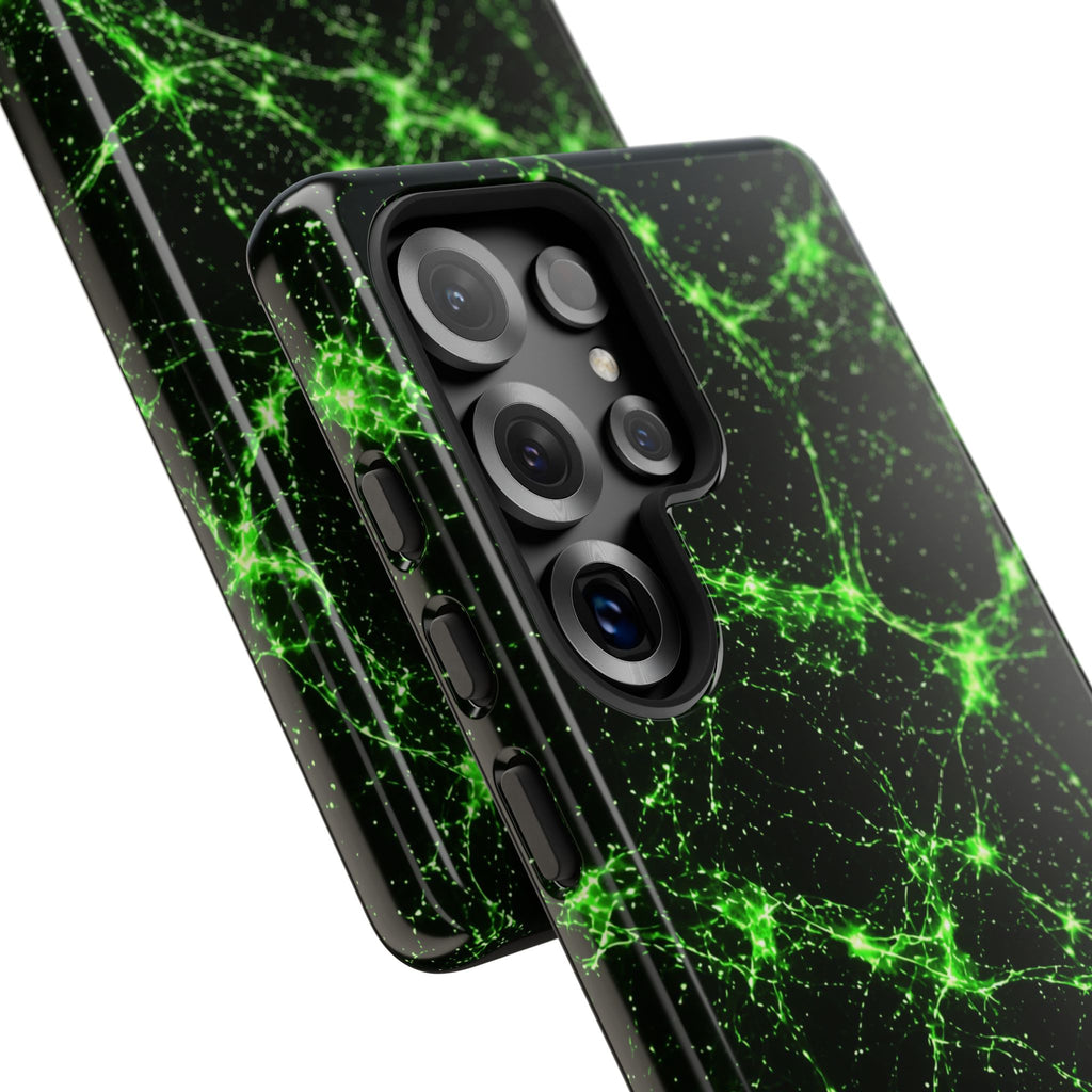 Neon Mycelium - Toxic Lime Phone Case