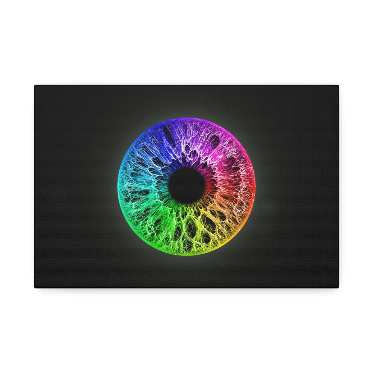 BLXNTT Iris – Lace Web Rainbow Sectors Glossy Canvas