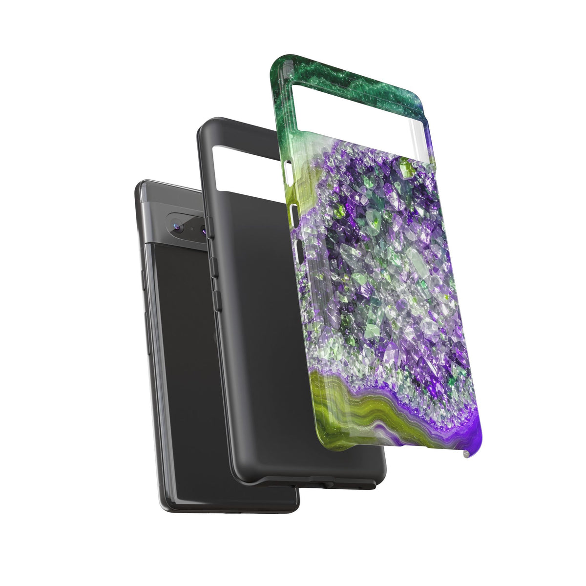 Geode Core - Ruby Emerald Phone Case