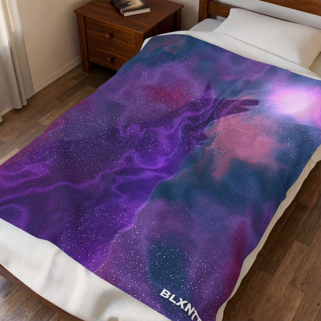 Moonlit Wolf Blanket