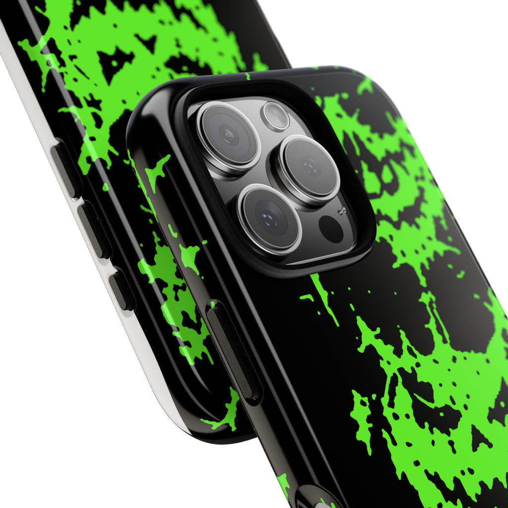 Green Spiderweb Pumpkin Phone Case