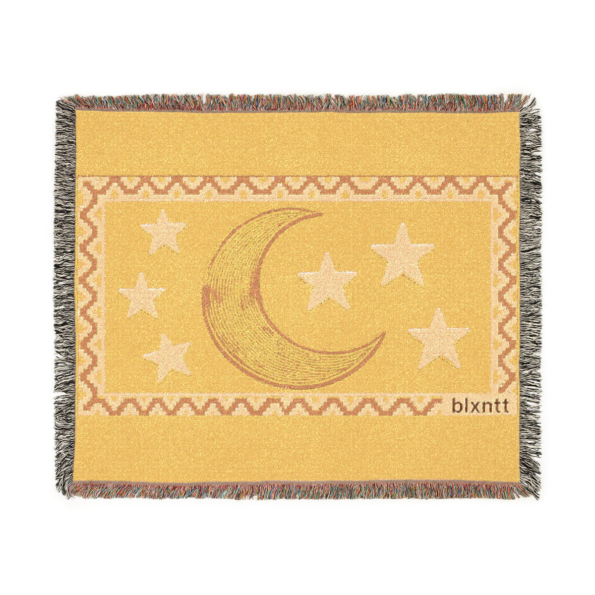 BLXNTT Yellow Hippie Woven Blanket #2