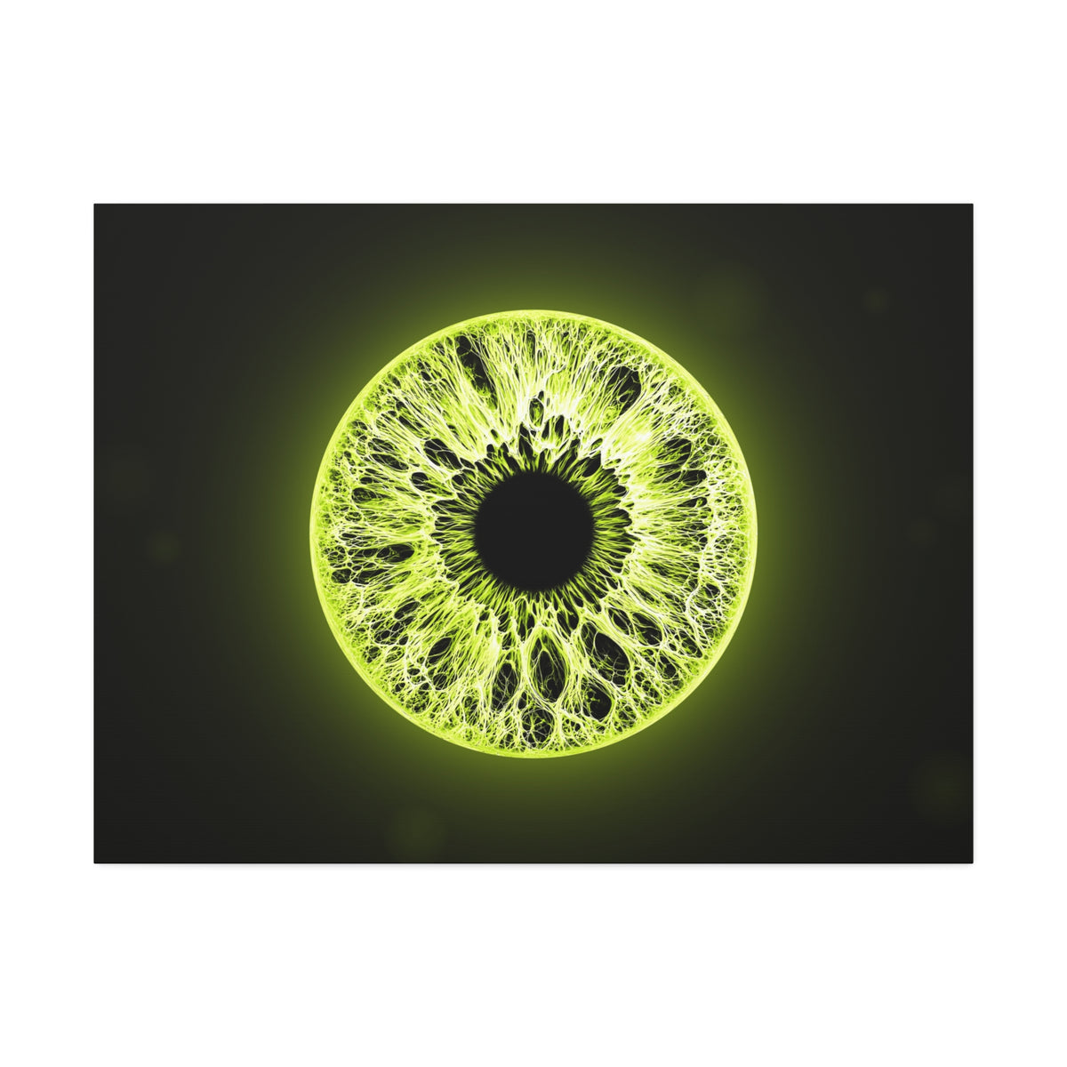 BLXNTT Iris – Lace Web Toxic Chartreuse Glossy Canvas