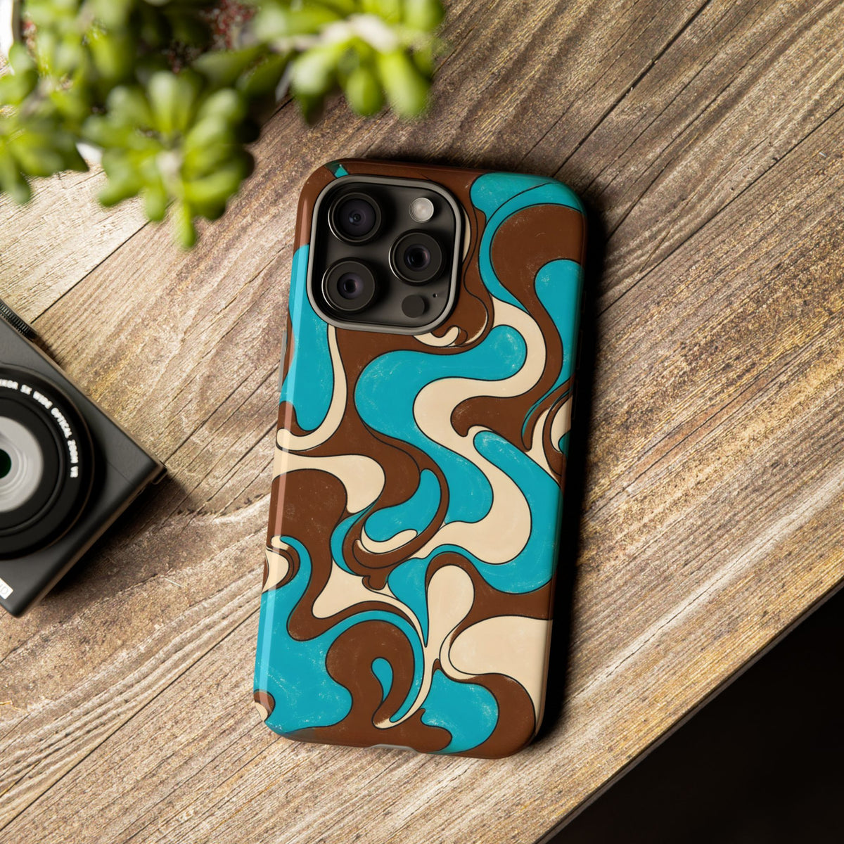 Fillmore Flow - Turquoise & Chocolate Phone Case