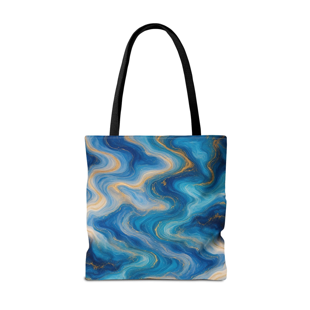 Ocean Blue Marble Tote Bag