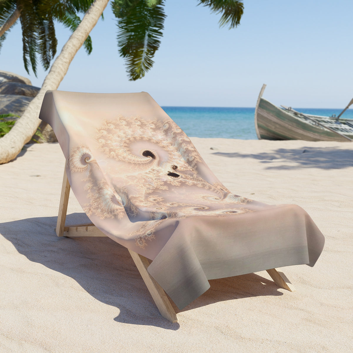 Copper Infinity - Champagne Pearl Beach Towel