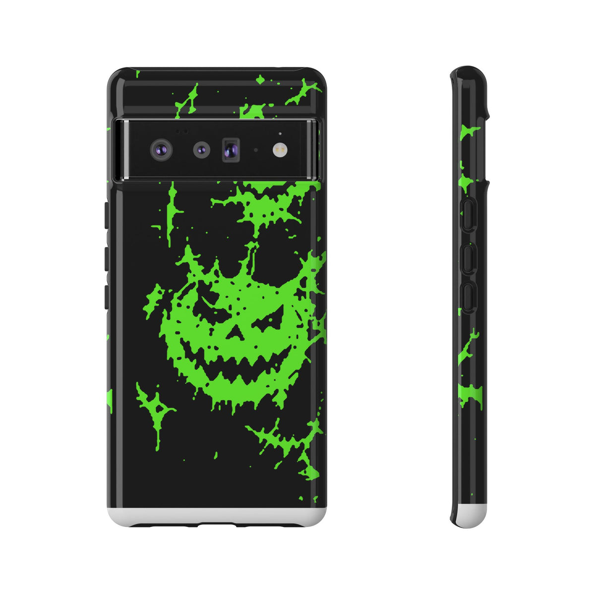 Green Spiderweb Pumpkin Phone Case