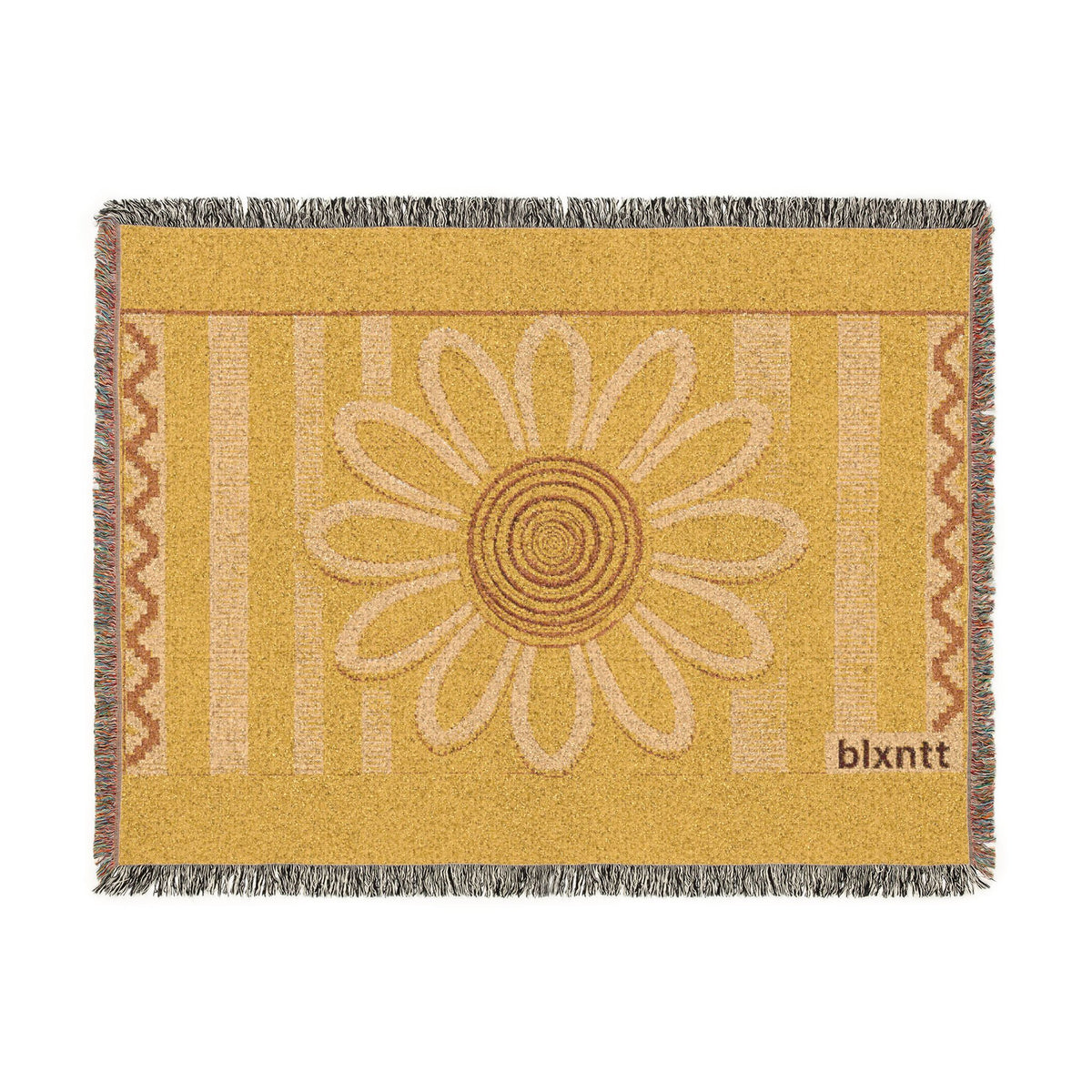 BLXNTT Yellow Hippie Woven Blanket #1