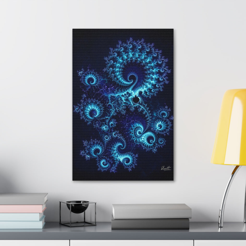 Copper Infinity - Deep Ocean Glossy Canvas