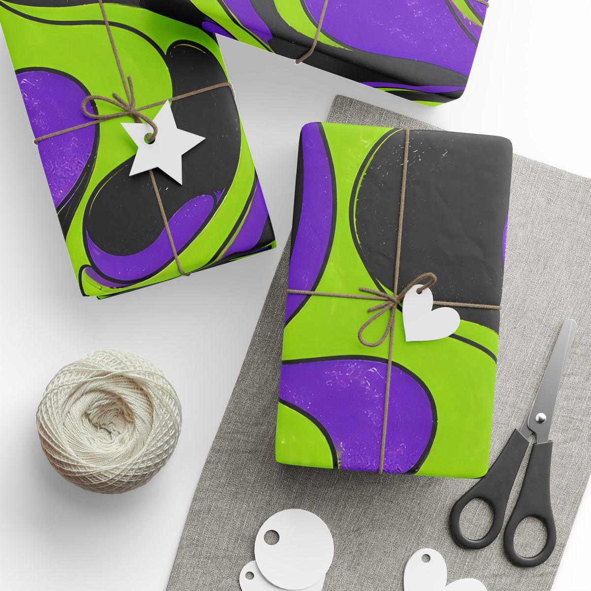 Fillmore Flow - Lime & Purple Wrapping Paper