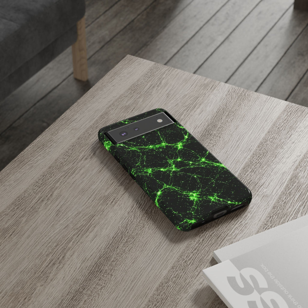 Neon Mycelium - Toxic Lime Phone Case