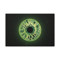 BLXNTT Iris – Lace Web Emerald Gold Glossy Canvas