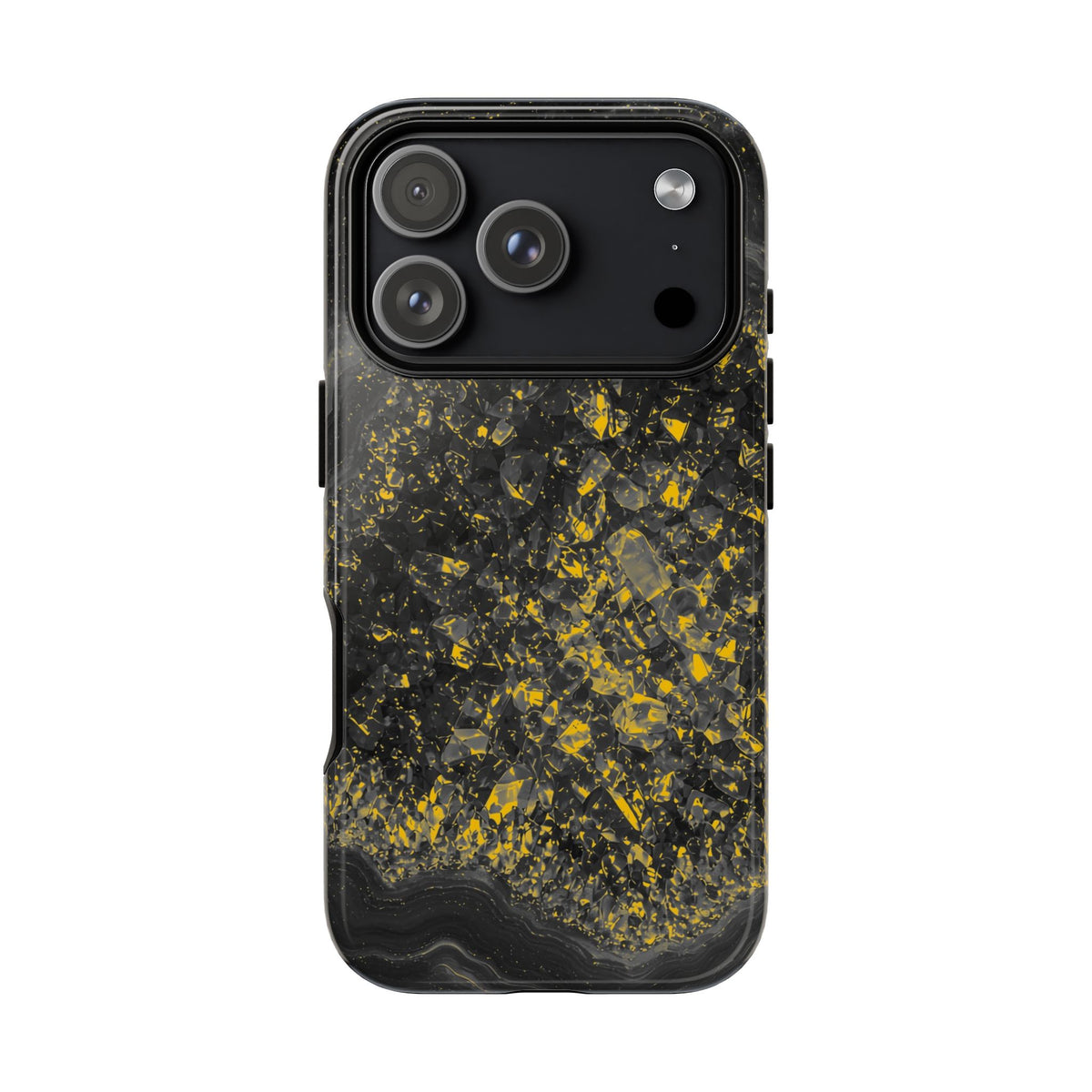 Geode Core - Mono Gold Spark Phone Case
