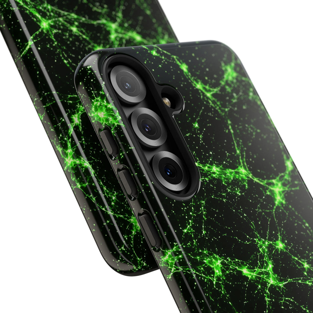 Neon Mycelium - Toxic Lime Phone Case