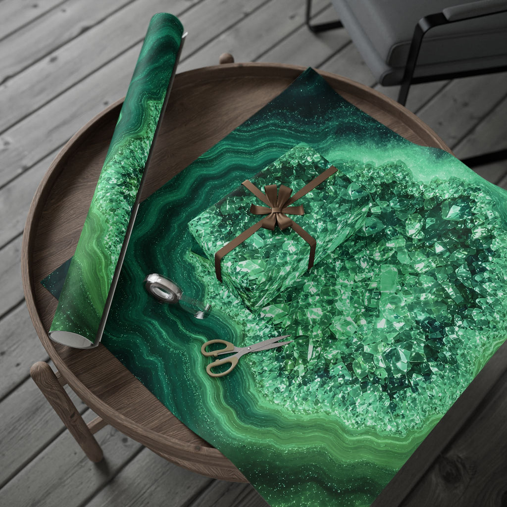 Geode Core - Jade Temple Wrapping Paper
