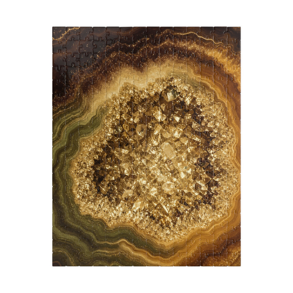 Geode Core - Gold Vein Jigsaw Puzzle
