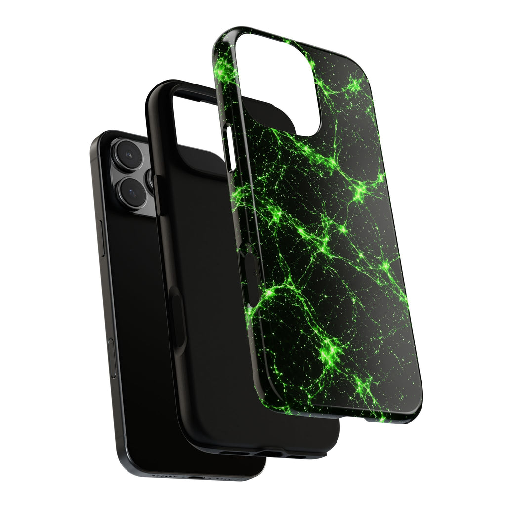 Neon Mycelium - Toxic Lime Phone Case