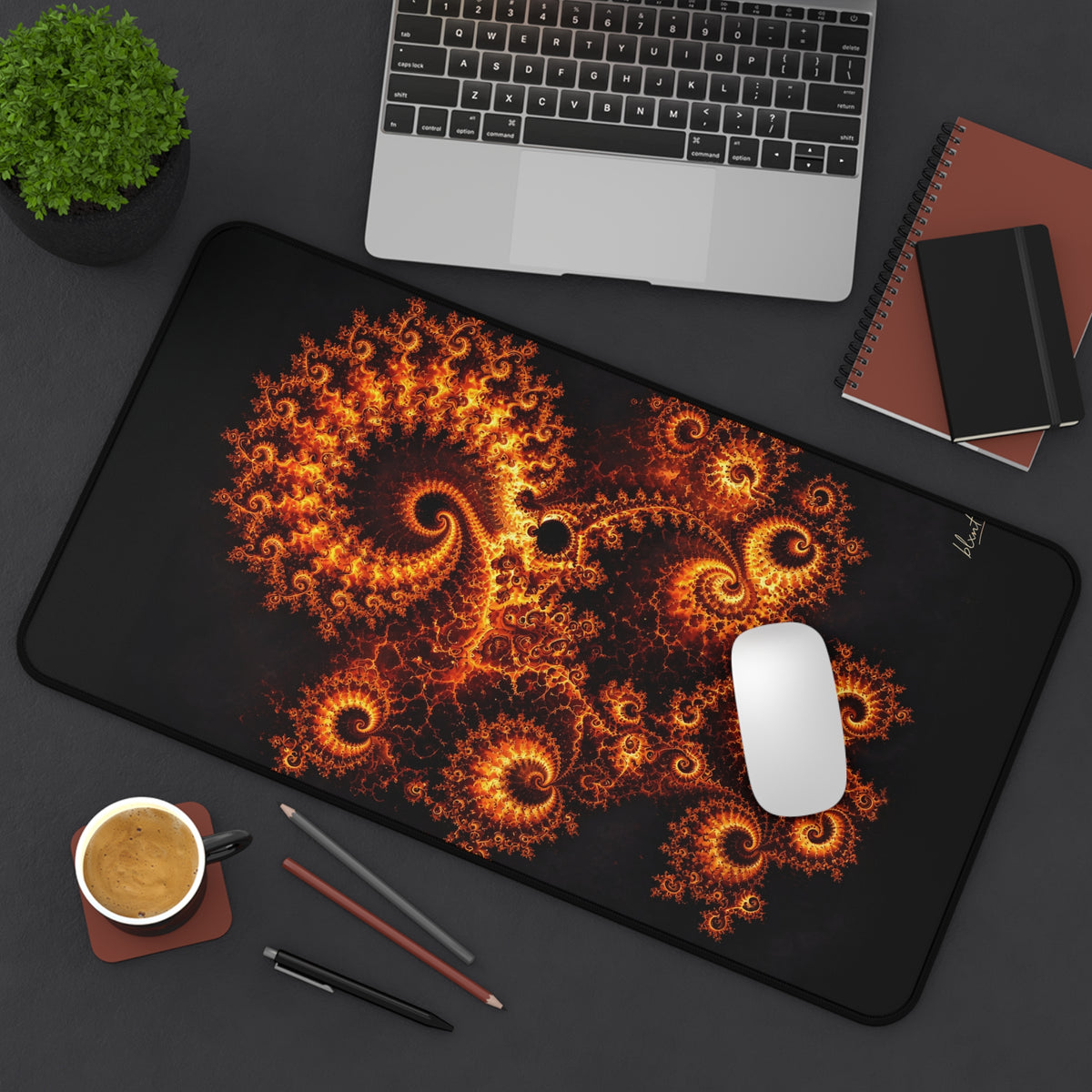 Copper Infinity - Molten Lava Desk Mat