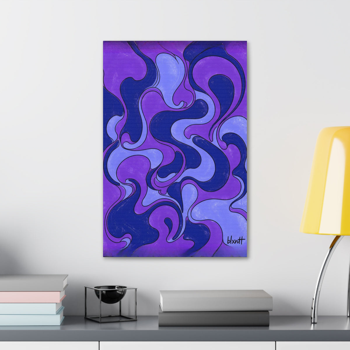 Fillmore Flow - Ultraviolet Glossy Canvas