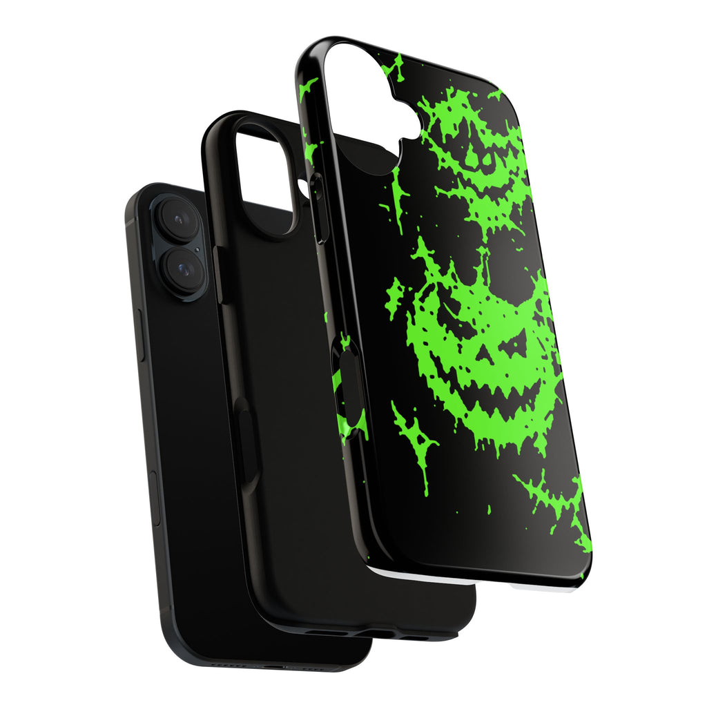 Green Spiderweb Pumpkin Phone Case