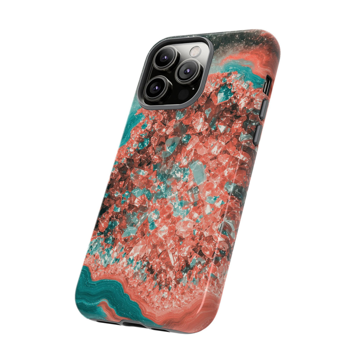 Geode Core - Coral Teal Phone Case