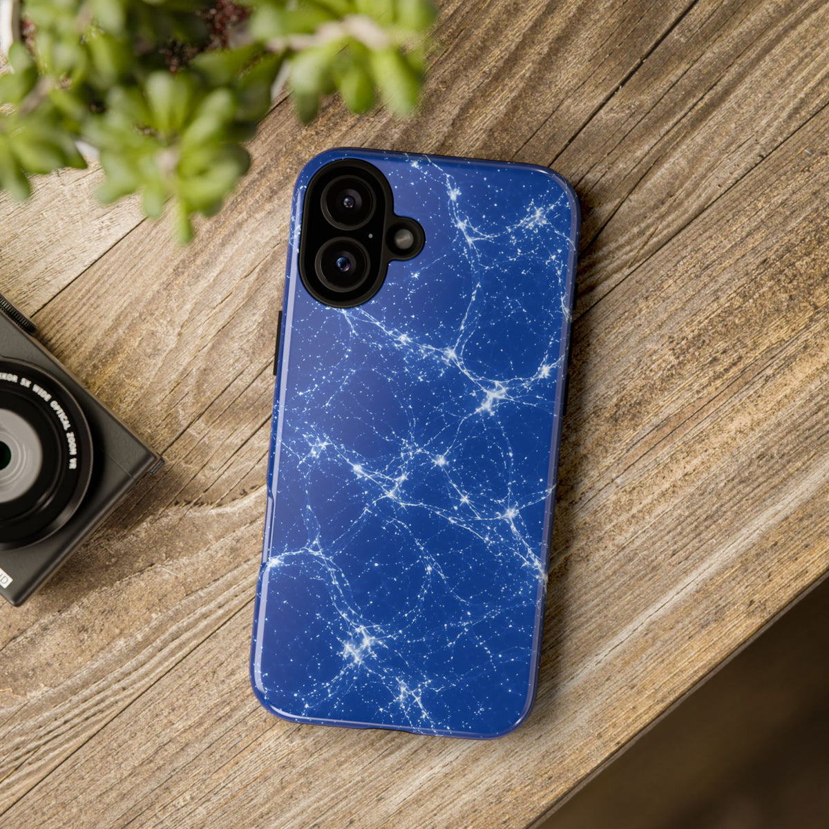 Neon Mycelium - Blueprint Phone Case