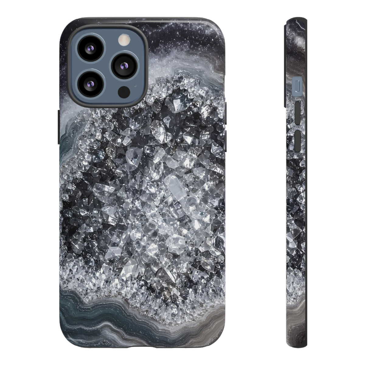 Geode Core - Silver Smoke Phone Case