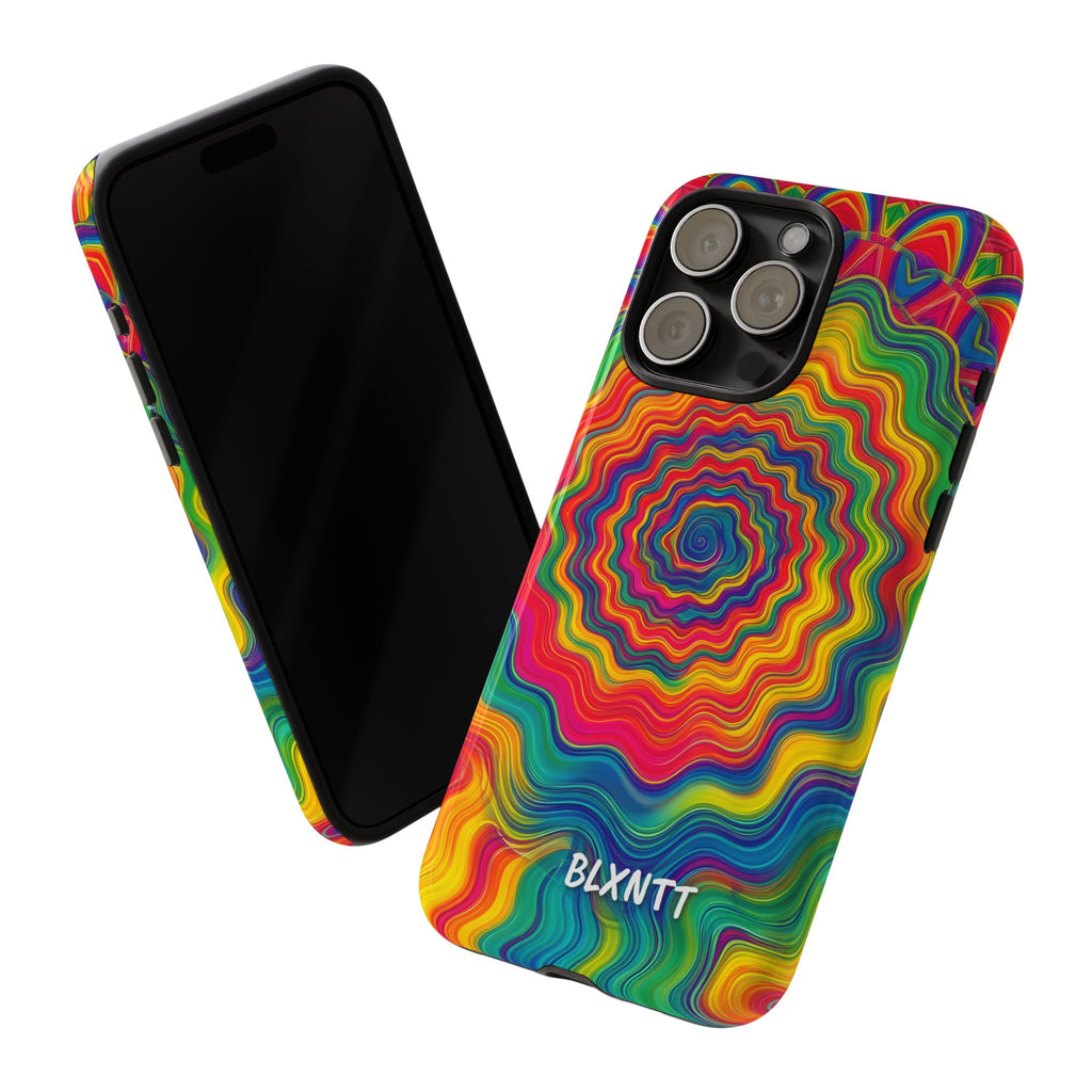 Hypnotic Rainbow Ripple Phone Case