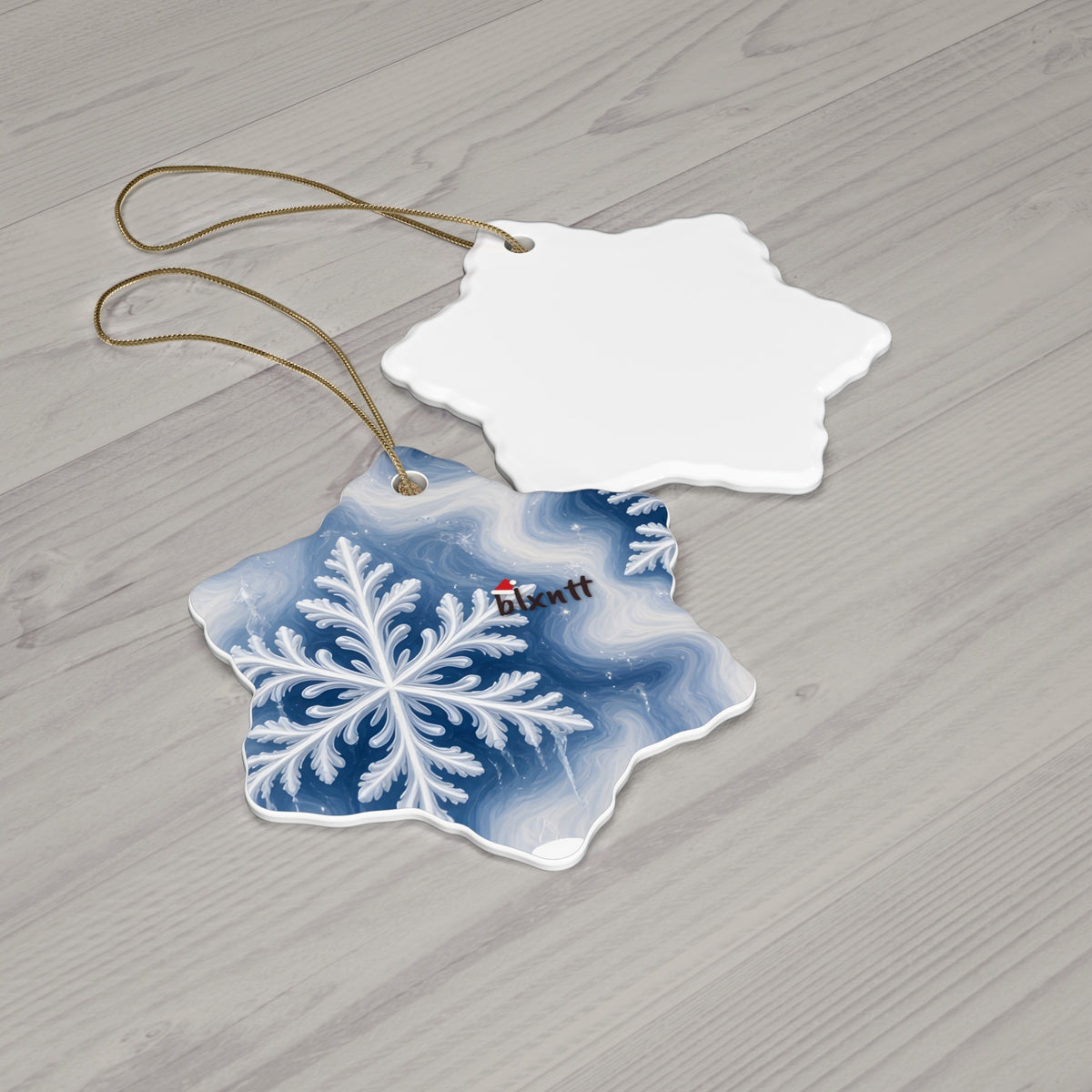 Snowflake Trippy Christmas Ornament