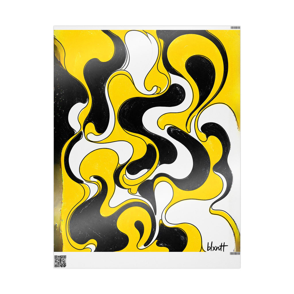 Fillmore Flow - Hazard Yellow Wrapping Paper