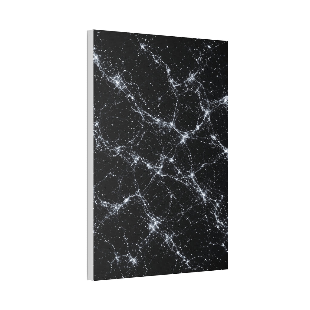 Neon Mycelium - Silver Ghost Glossy Canvas