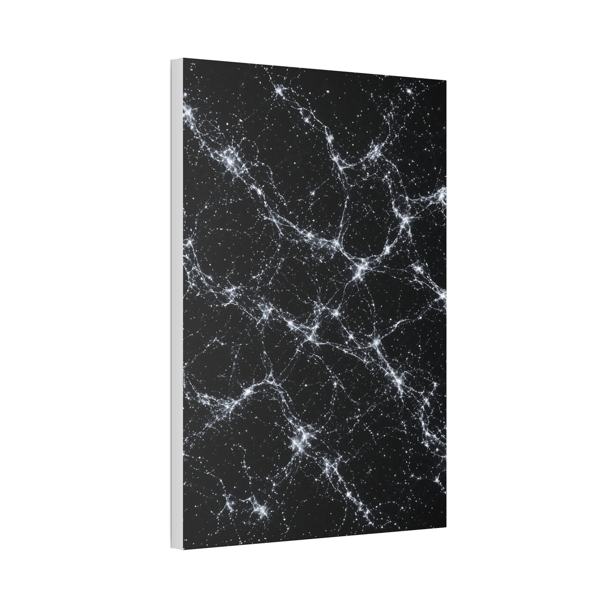 Neon Mycelium - Silver Ghost Glossy Canvas
