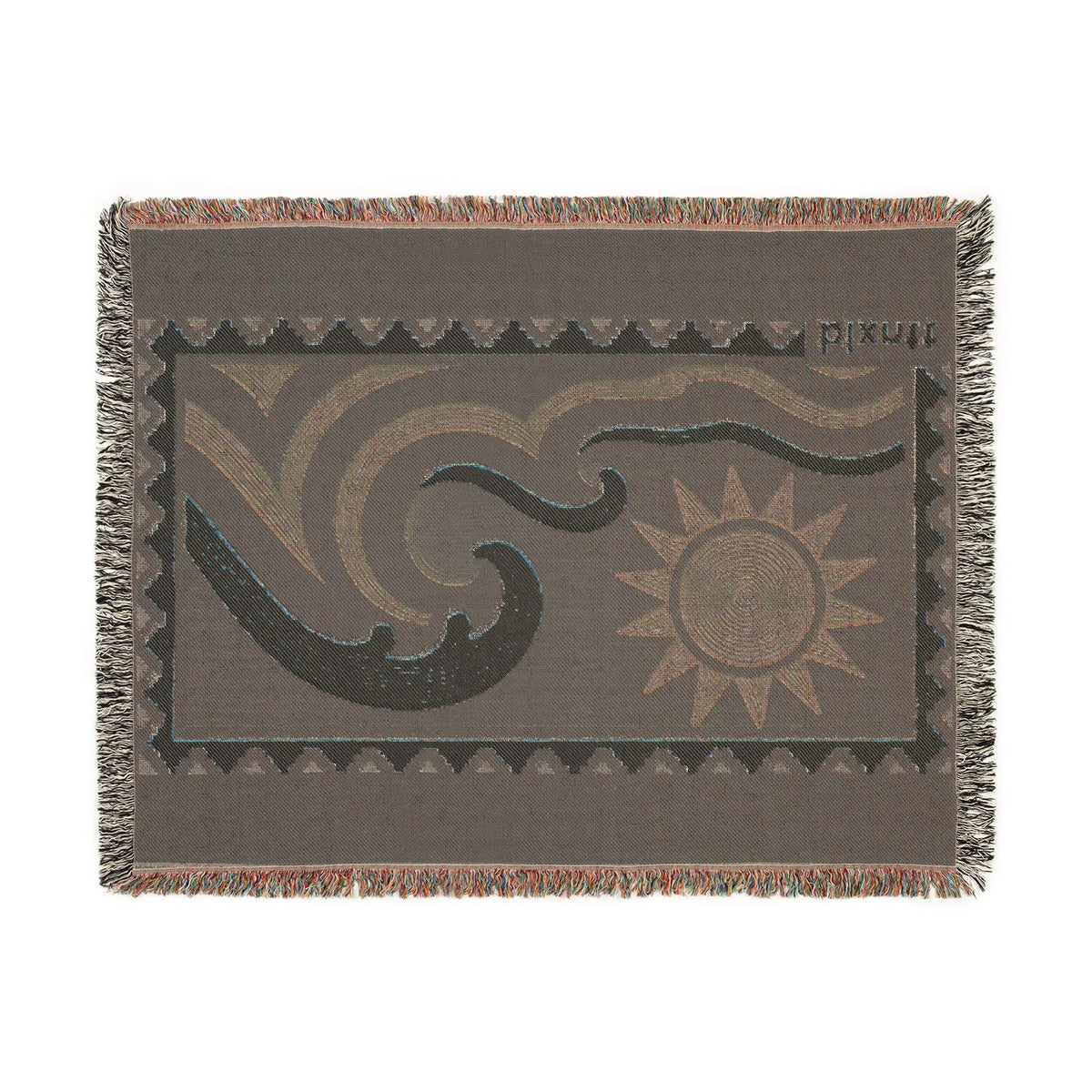 BLXNTT Blue Hippie Woven Blanket #1