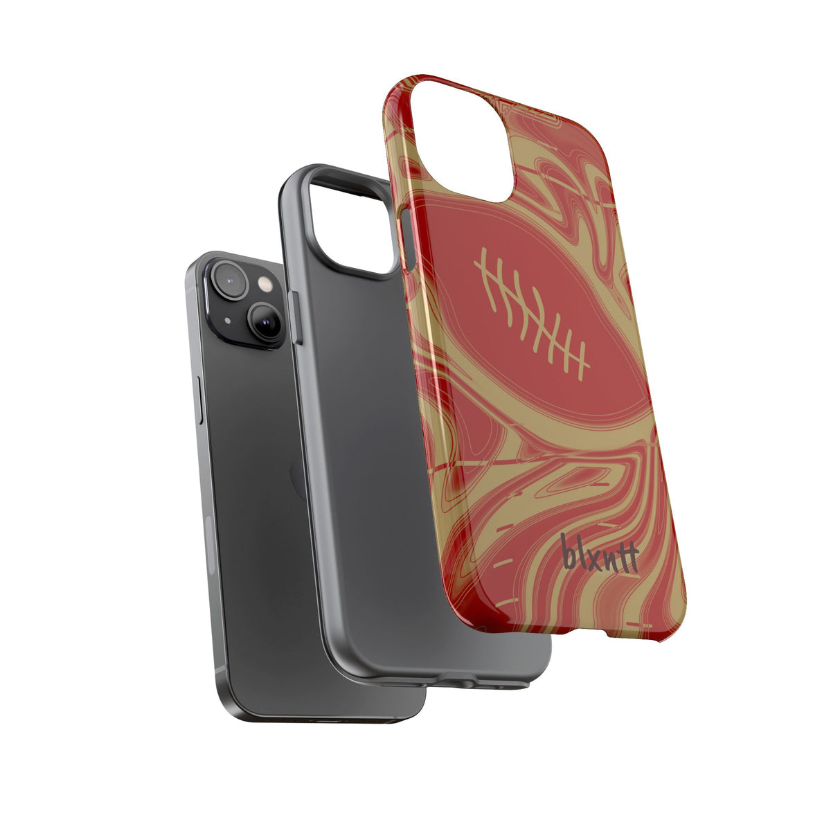 Scarlet & Gold Trippy Football Phone Case