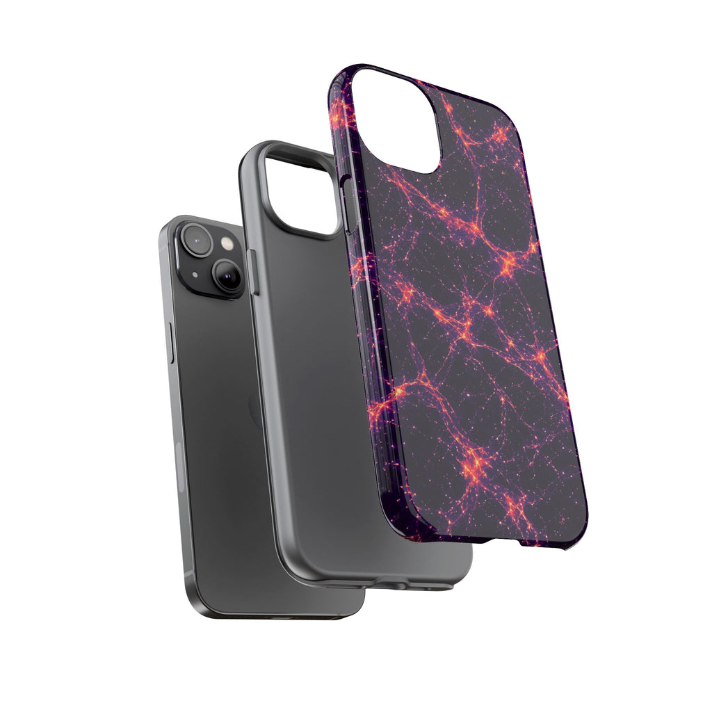 Neon Mycelium - Sunset Synapse Phone Case