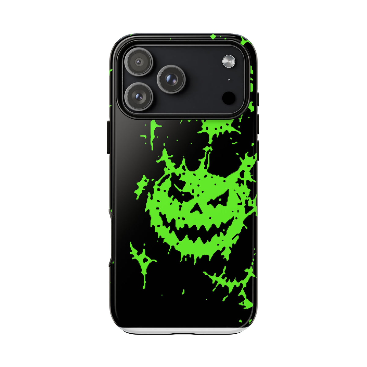 Green Spiderweb Pumpkin Phone Case
