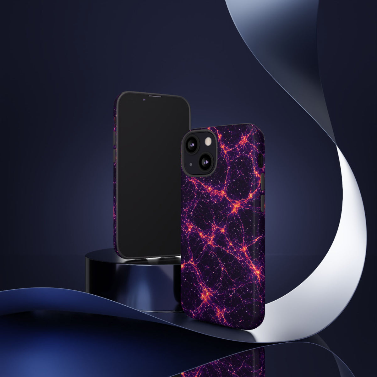 Neon Mycelium - Sunset Synapse Phone Case