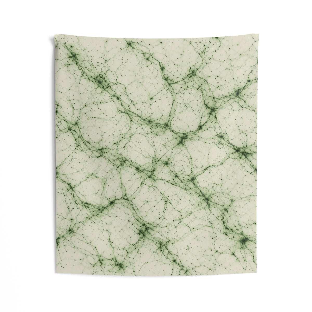 Neon Mycelium - Matcha Latte Tapestry
