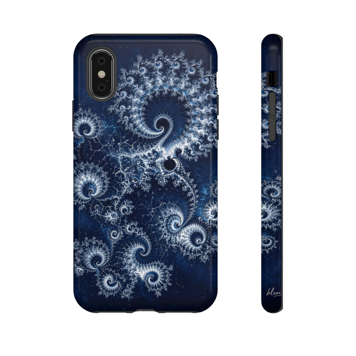 Copper Infinity - Ice Blue & Silver Phone Case