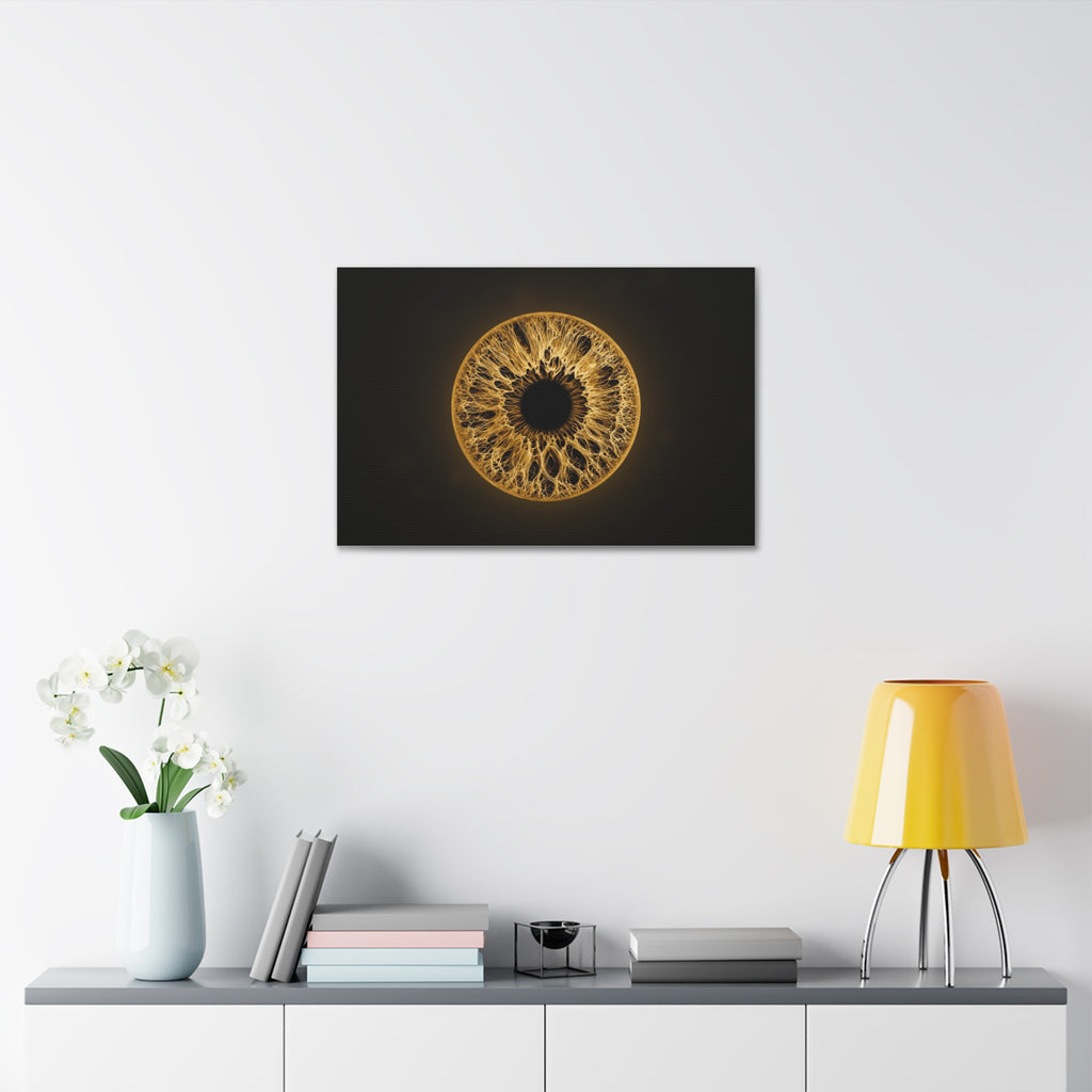 BLXNTT Iris – Lace Web Amber Glossy Canvas