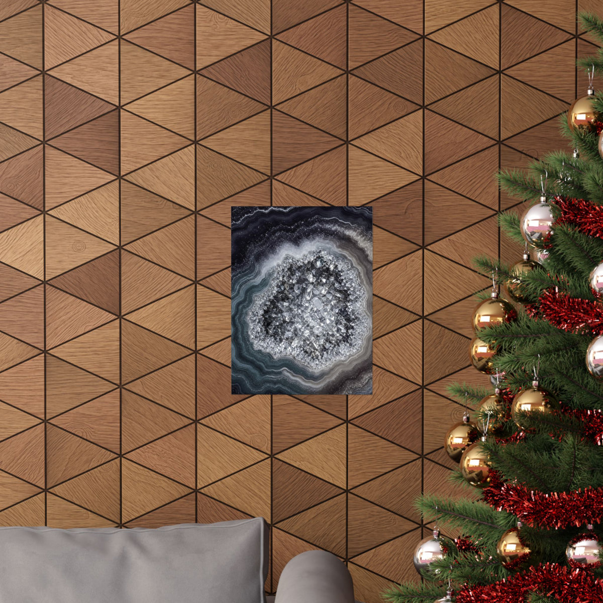 Geode Core - Silver Smoke Poster