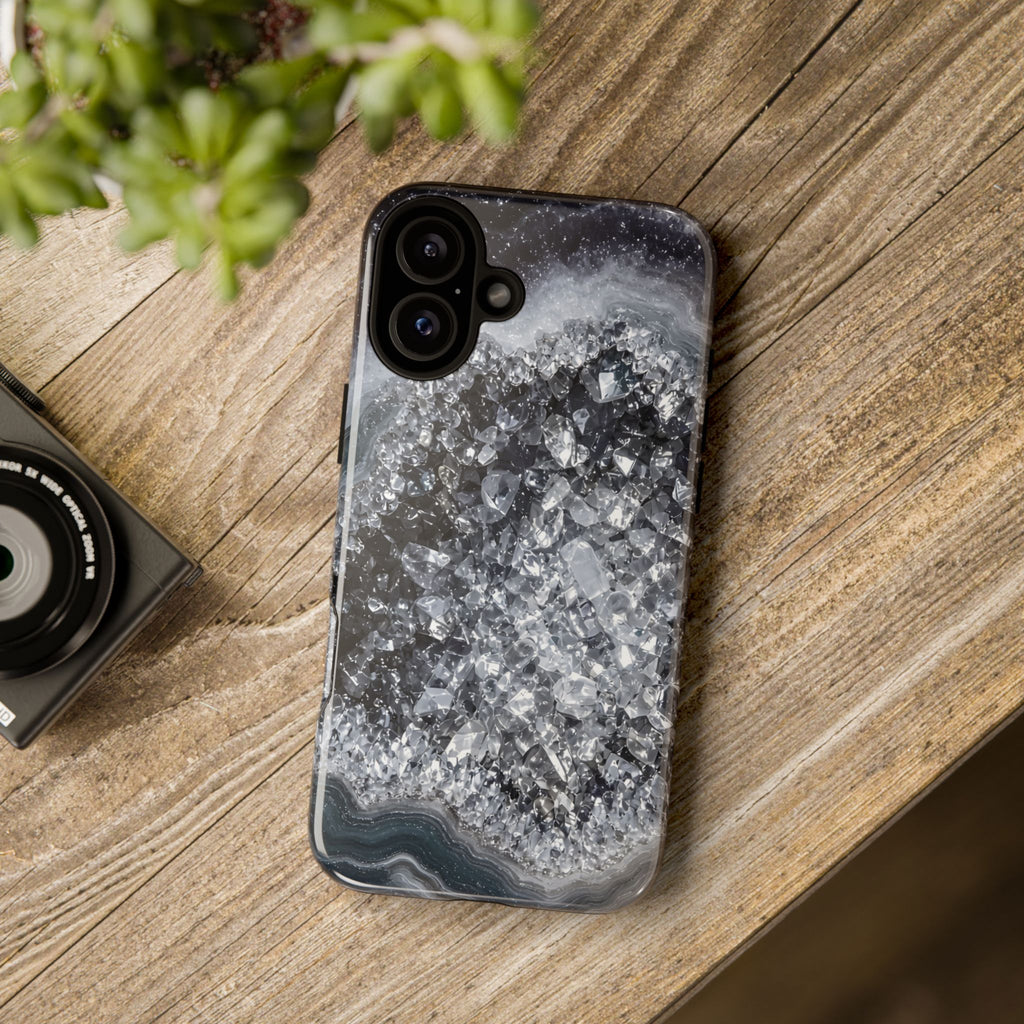 Geode Core - Silver Smoke Phone Case