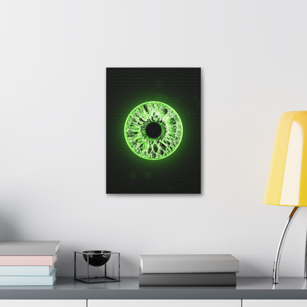 BLXNTT Iris – Lace Web Lime Shock Glossy Canvas