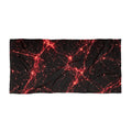 Neon Mycelium - Blood Moon Beach Towel