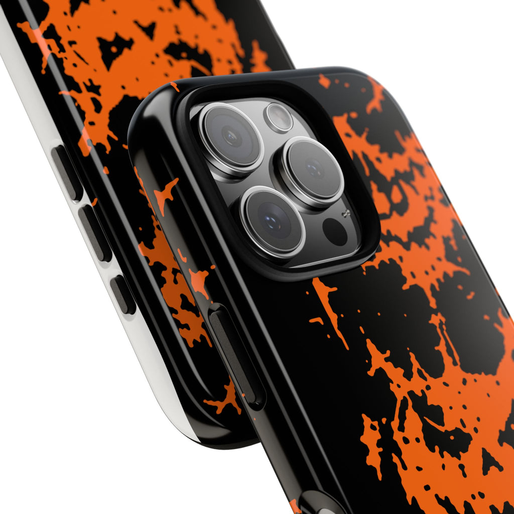 Orange Spiderweb Pumpkin Phone Case