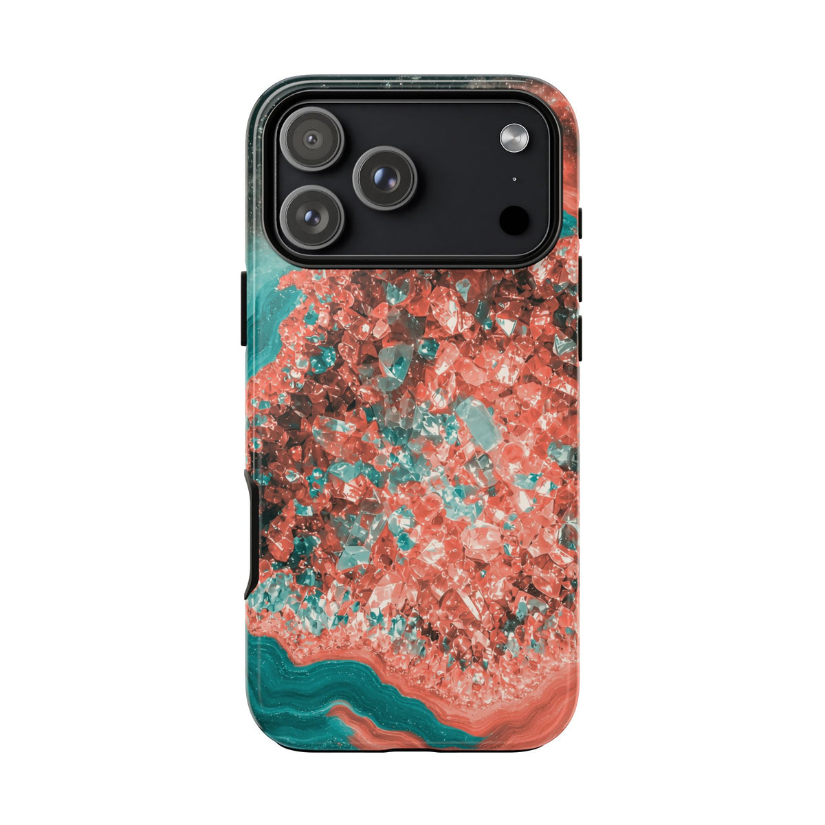 Geode Core - Coral Teal Phone Case