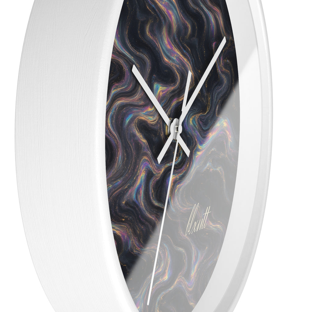 Galaxy Iridescent Marble Wall Clock