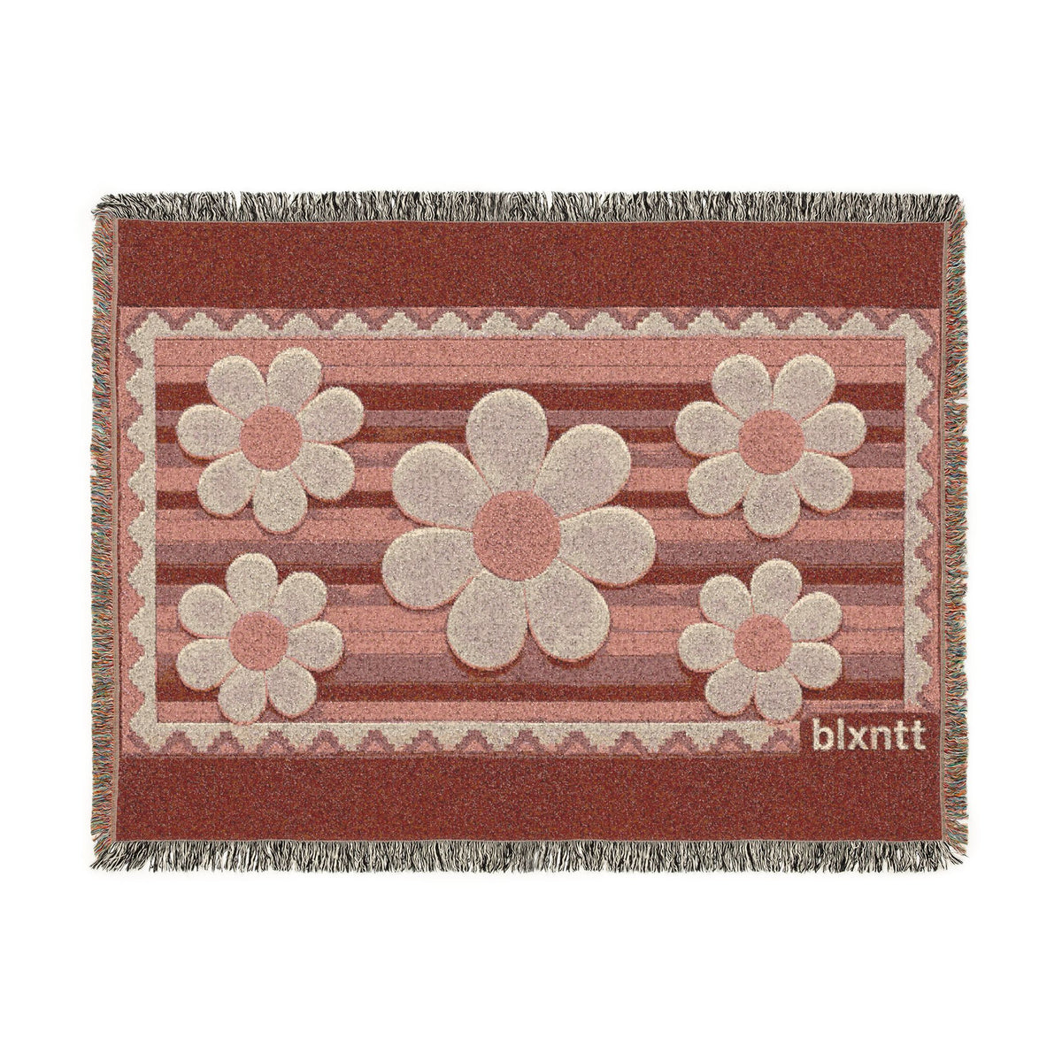 BLXNTT Pink Hippie Woven Blanket #2